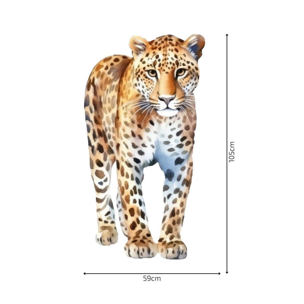 Textilná nálepka na stenu pre deti a teenagerov - Leopard